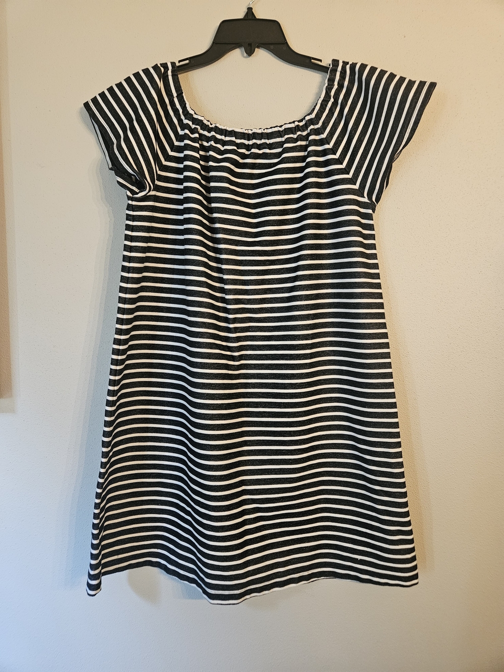 Madewell Striped Melody Off-the-Shoulder Dress Sz. Large